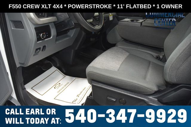 2025 Ford Super Duty F-550 DRW F550 CREW XLT 4X4 * POWERSTROKE * 11' FLATBED * 1 OWNER - 23017706 - 30