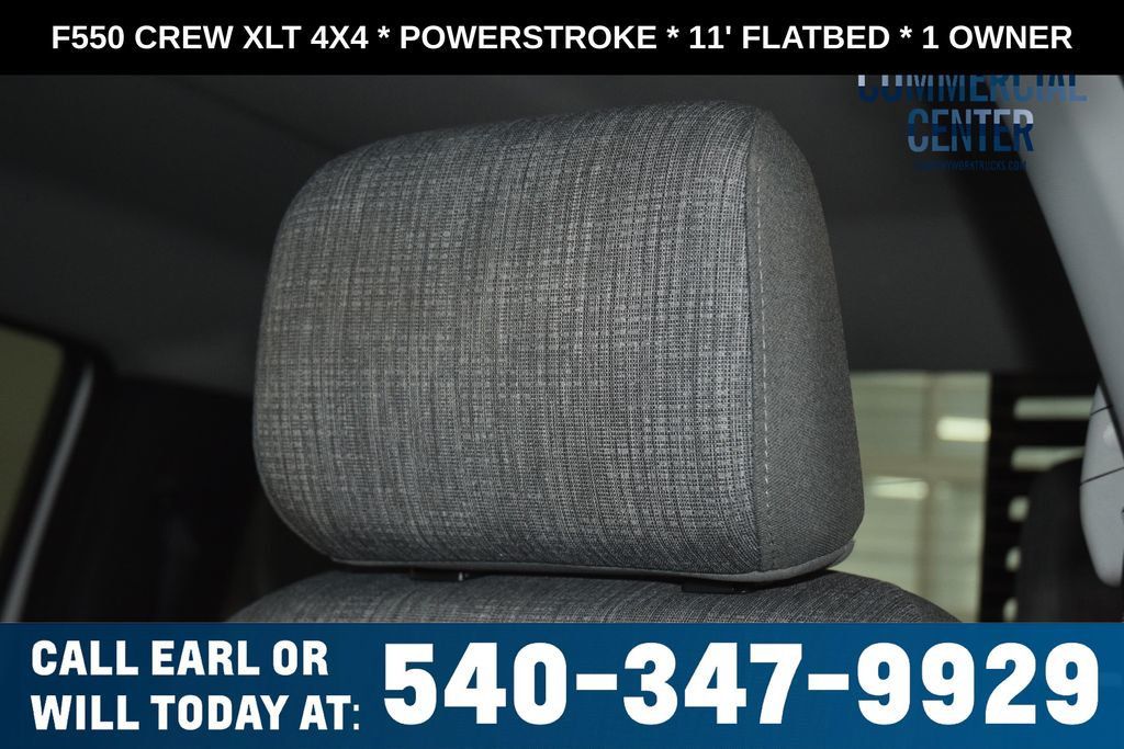 2025 Ford Super Duty F-550 DRW F550 CREW XLT 4X4 * POWERSTROKE * 11' FLATBED * 1 OWNER - 23017706 - 32