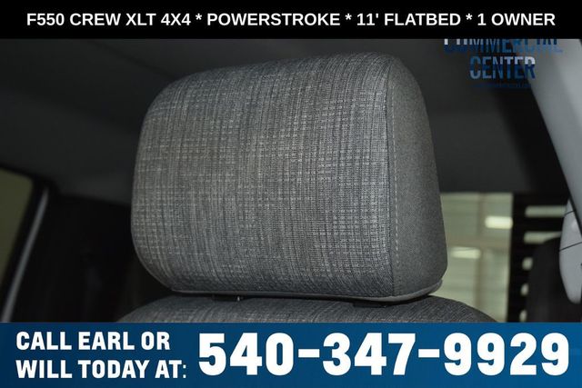 2025 Ford Super Duty F-550 DRW F550 CREW XLT 4X4 * POWERSTROKE * 11' FLATBED * 1 OWNER - 23017706 - 32