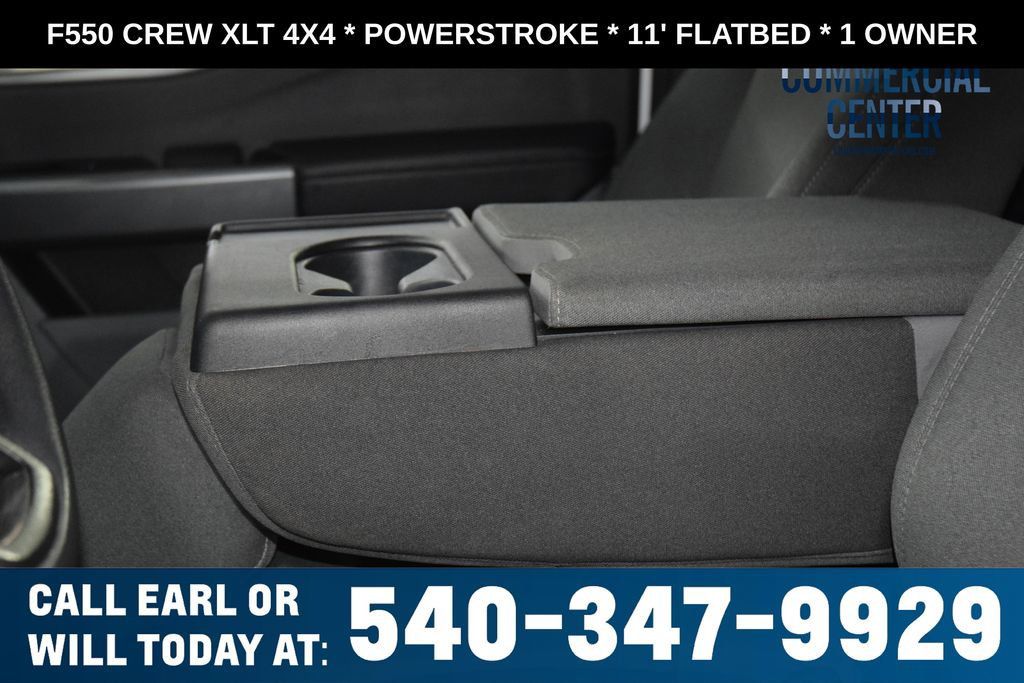 2025 Ford Super Duty F-550 DRW F550 CREW XLT 4X4 * POWERSTROKE * 11' FLATBED * 1 OWNER - 23017706 - 33