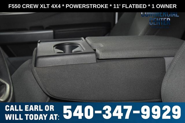 2025 Ford Super Duty F-550 DRW F550 CREW XLT 4X4 * POWERSTROKE * 11' FLATBED * 1 OWNER - 23017706 - 33