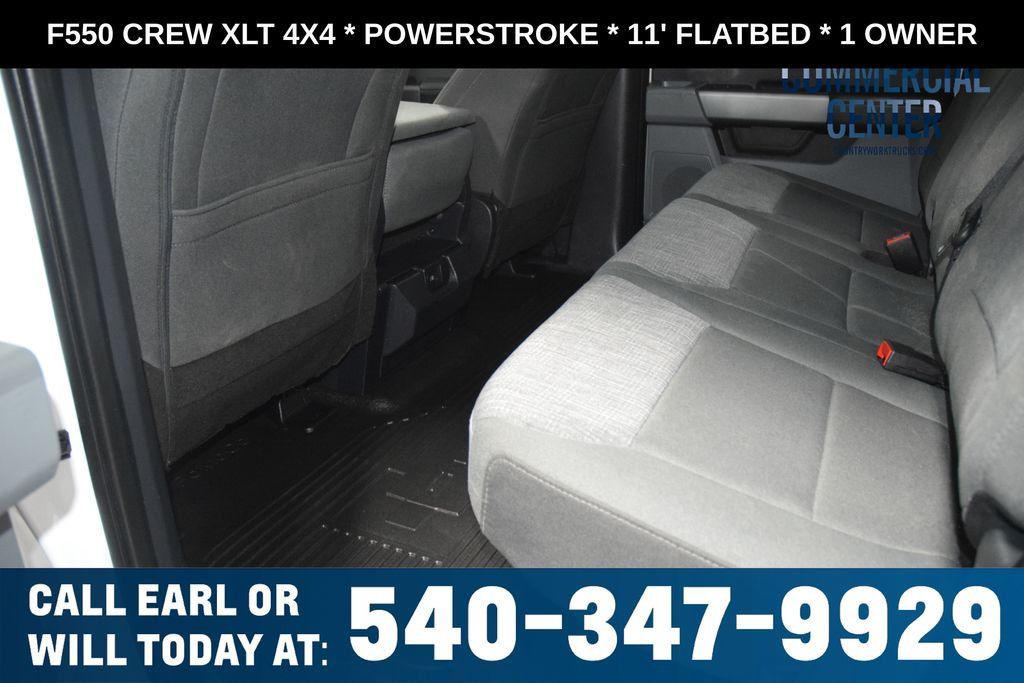 2025 Ford Super Duty F-550 DRW F550 CREW XLT 4X4 * POWERSTROKE * 11' FLATBED * 1 OWNER - 23017706 - 34