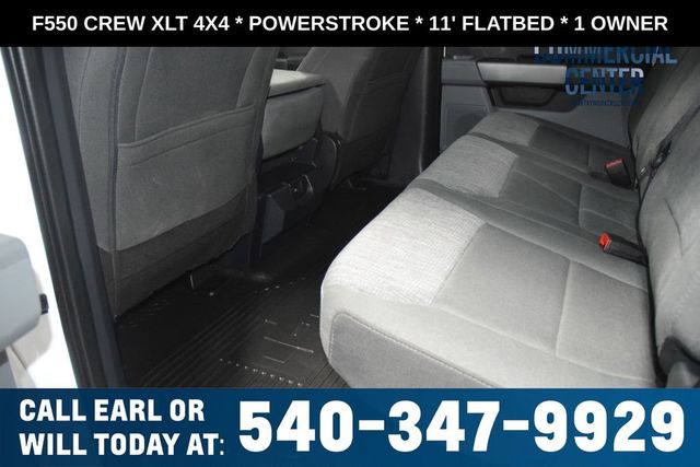 2025 Ford Super Duty F-550 DRW F550 CREW XLT 4X4 * POWERSTROKE * 11' FLATBED * 1 OWNER - 23017706 - 34