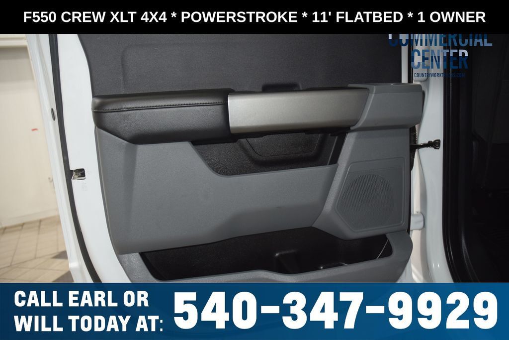 2025 Ford Super Duty F-550 DRW F550 CREW XLT 4X4 * POWERSTROKE * 11' FLATBED * 1 OWNER - 23017706 - 35