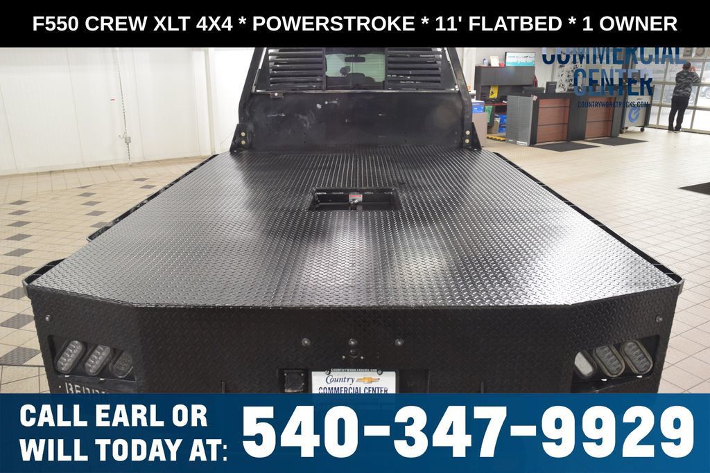 2025 Ford Super Duty F-550 DRW F550 CREW XLT 4X4 * POWERSTROKE * 11' FLATBED * 1 OWNER - 23017706 - 3