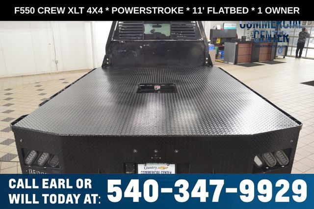 2025 Ford Super Duty F-550 DRW F550 CREW XLT 4X4 * POWERSTROKE * 11' FLATBED * 1 OWNER - 23017706 - 3