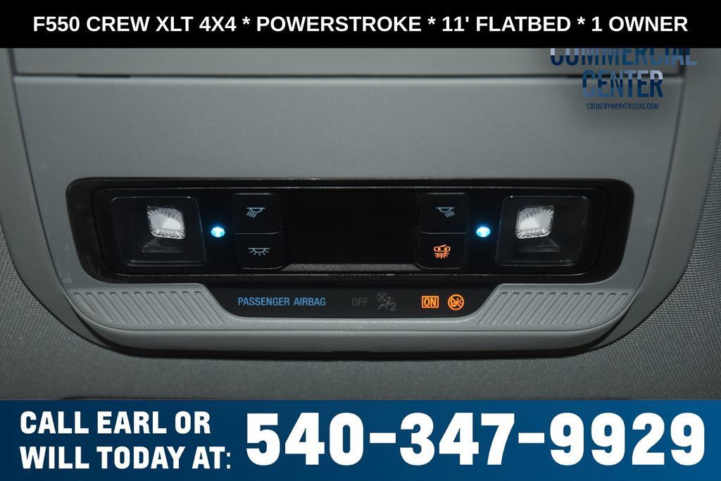 2025 Ford Super Duty F-550 DRW F550 CREW XLT 4X4 * POWERSTROKE * 11' FLATBED * 1 OWNER - 23017706 - 40