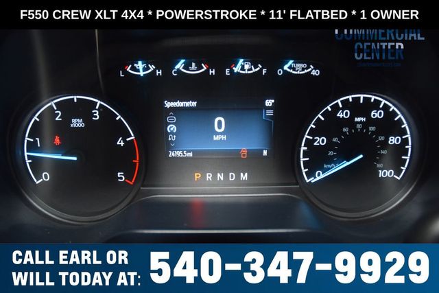 2025 Ford Super Duty F-550 DRW F550 CREW XLT 4X4 * POWERSTROKE * 11' FLATBED * 1 OWNER - 23017706 - 42