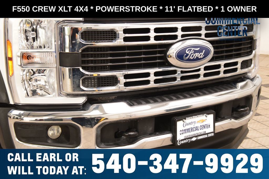 2025 Ford Super Duty F-550 DRW F550 CREW XLT 4X4 * POWERSTROKE * 11' FLATBED * 1 OWNER - 23017706 - 6