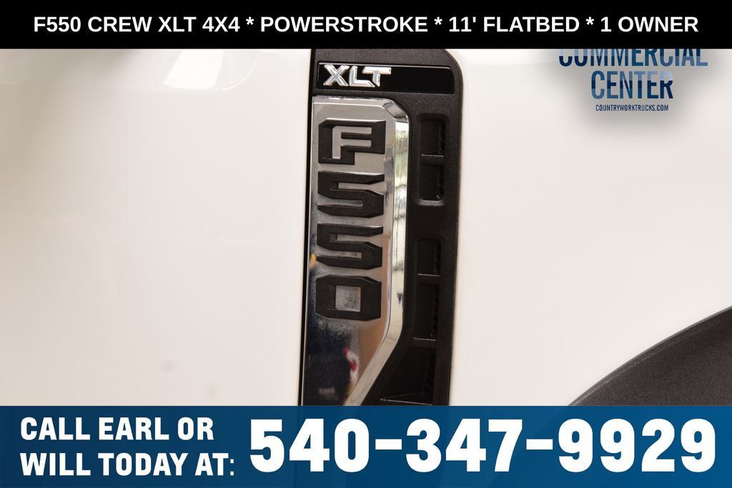 2025 Ford Super Duty F-550 DRW F550 CREW XLT 4X4 * POWERSTROKE * 11' FLATBED * 1 OWNER - 23017706 - 8