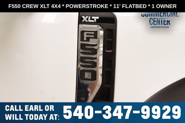 2025 Ford Super Duty F-550 DRW F550 CREW XLT 4X4 * POWERSTROKE * 11' FLATBED * 1 OWNER - 23017706 - 8