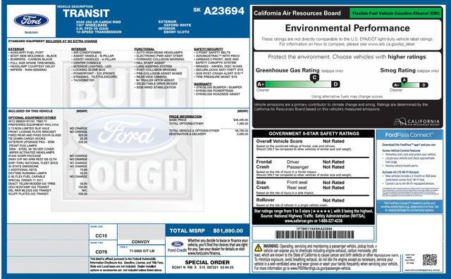 2025 Ford Transit Cargo Van T-250 - 23089650 - 3