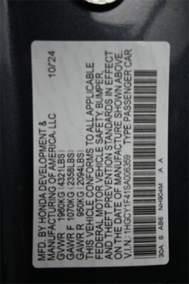 2025 Honda Accord Sedan SE CVT - 22924911 - 3