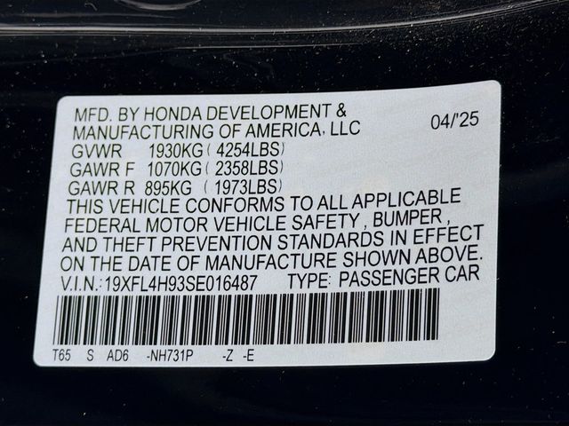 2025 Honda Civic Hatchback Hybrid Sport Touring CVT - 22984021 - 36