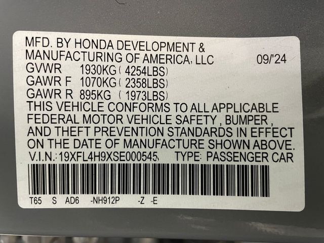 2025 Honda Civic Hatchback Hybrid Sport Touring CVT - 22996766 - 44