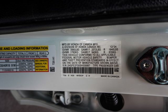2025 Honda Civic Sedan Sport CVT - 23052901 - 39