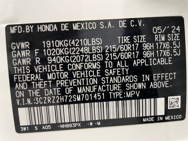 2025 Honda HR-V EX-L AWD CVT - 22997039 - 54