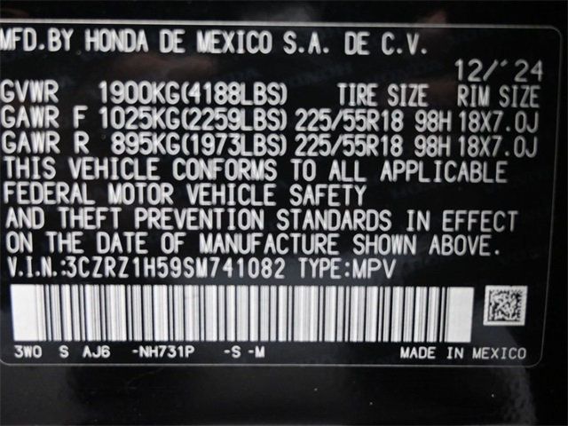 2025 Honda HR-V Sport 2WD CVT - 22903086 - 3