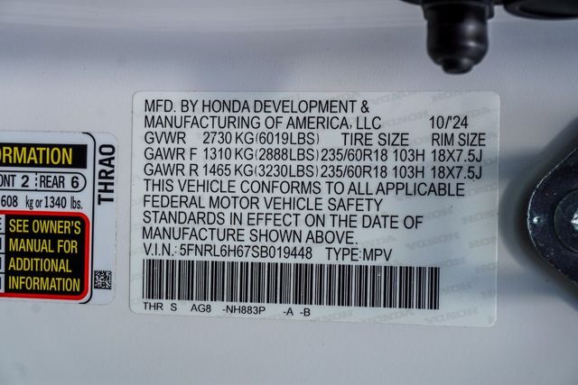 2025 Honda Odyssey EX-L Automatic - 22953813 - 44