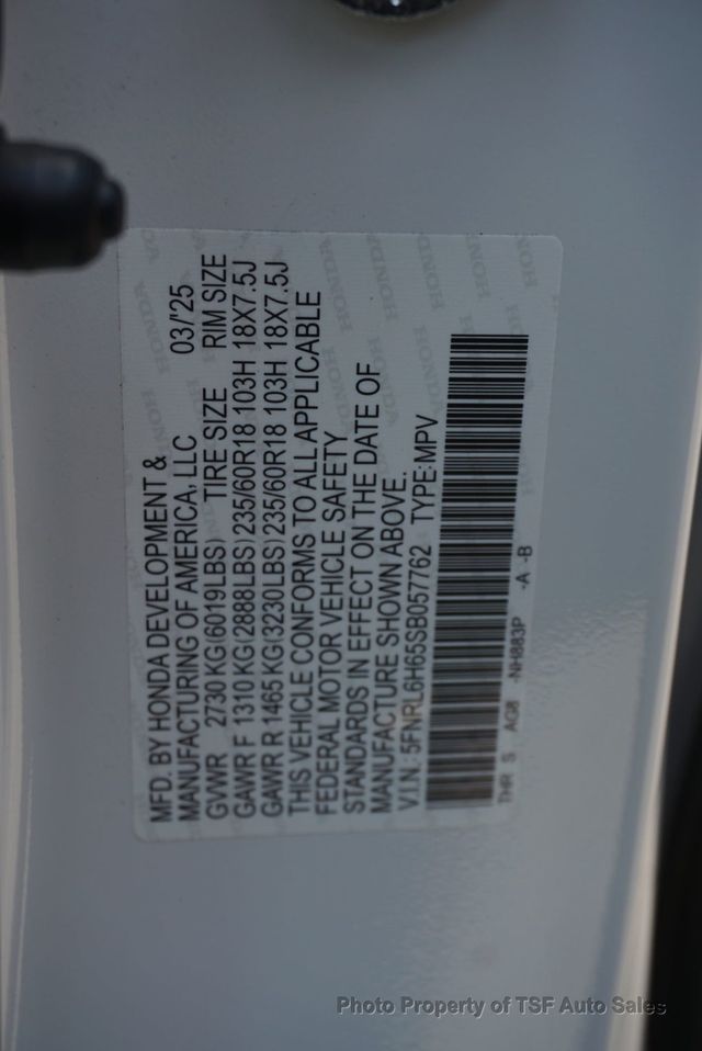 2025 Honda Odyssey EX-L Automatic CARPLAY REAR CAMERA LEATHER SUNROOF HEATED SEATS  - 23029502 - 54