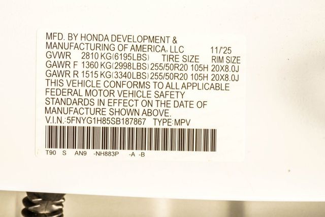 2025 Honda Pilot Elite AWD - 23052512 - 37