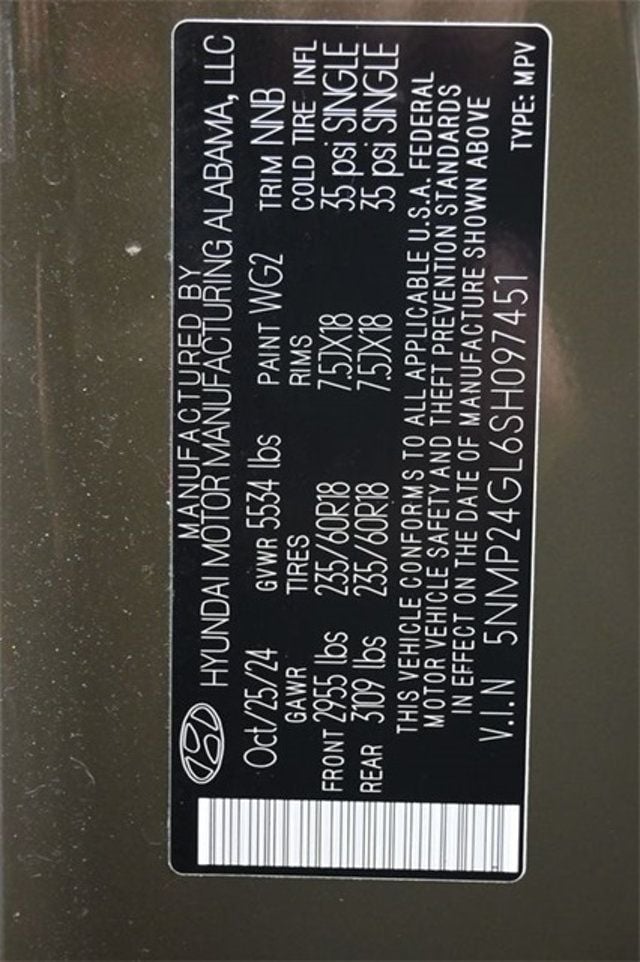 2025 Hyundai Santa Fe SEL FWD - 22969803 - 5