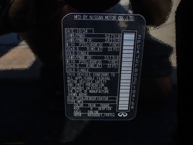 2025 INFINITI QX50 SPORT - 23077284 - 13