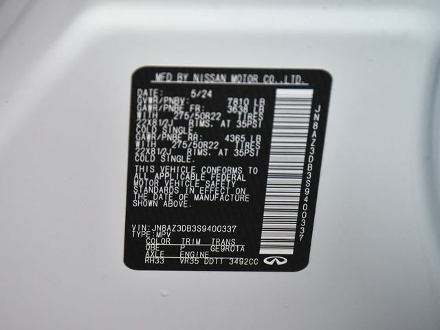 2025 INFINITI QX80 SENSORY - 23001626 - 22
