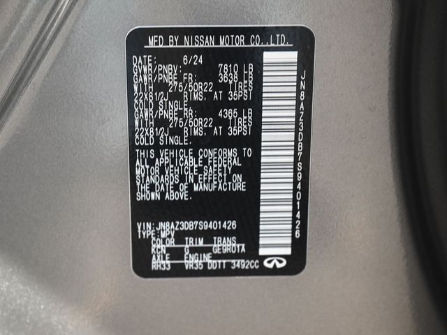 2025 INFINITI QX80 SENSORY - 22954006 - 10