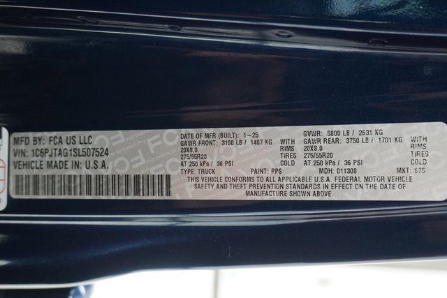 2025 Jeep Gladiator Nighthawk 4x4 - 23019253 - 29