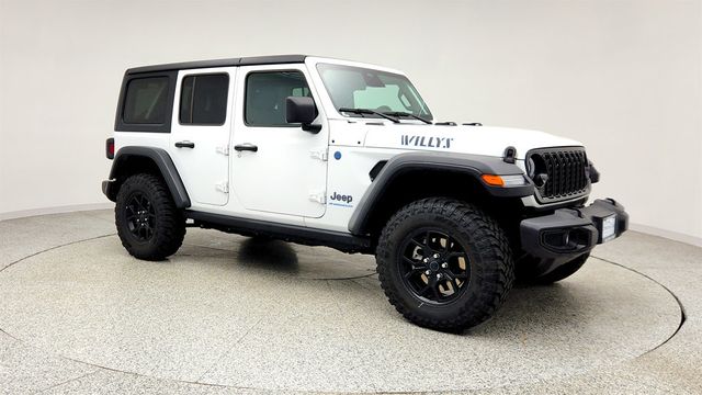 2025 Jeep Wrangler 4xe Willys 4x4 w/ Convenience Group & Black 3 Piece Hard Top - 23010959 - 2