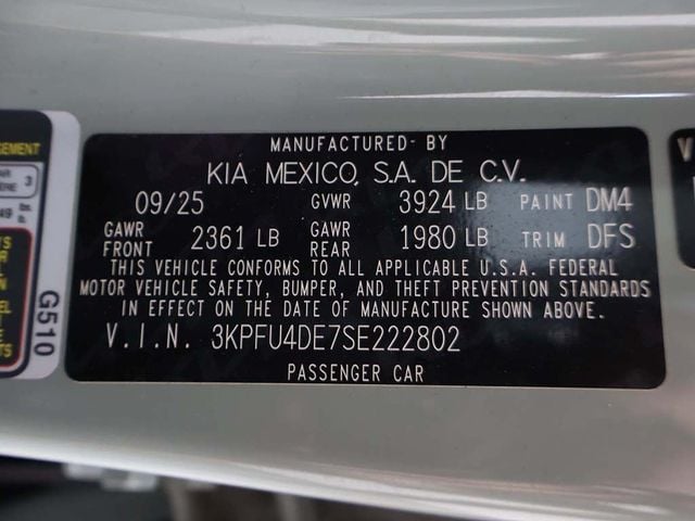 2025 Kia K4 EX FWD - 23072994 - 48