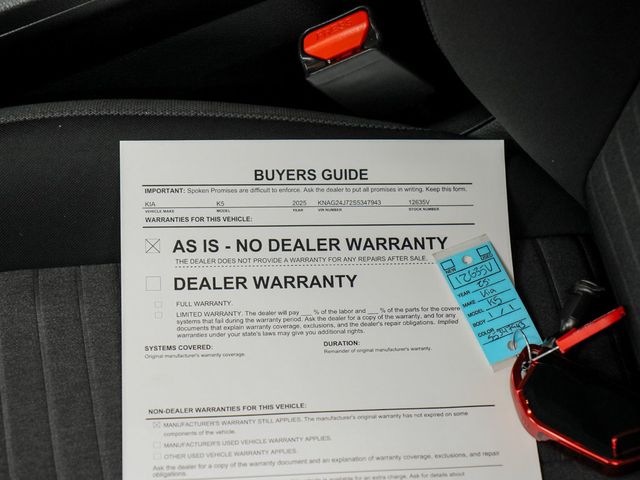 2025 Kia K5 LXS Automatic FWD - 23057178 - 29
