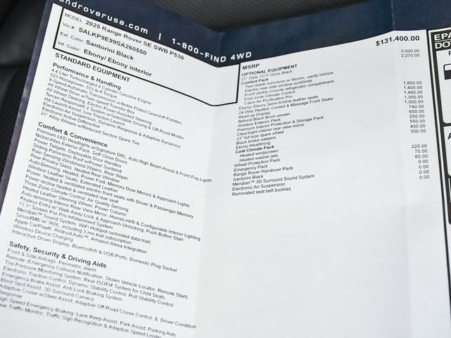 2025 Land Rover Range Rover SE - 22851271 - 66