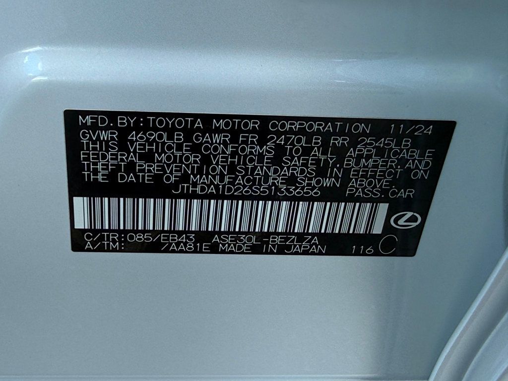 2025 Lexus IS **IS 300 w/PREMIUM PACKAGE** - 23029569 - 40
