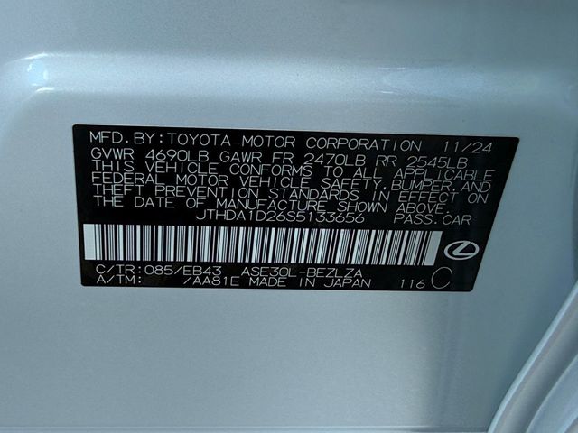 2025 Lexus IS **IS 300 w/PREMIUM PACKAGE** - 23029569 - 40