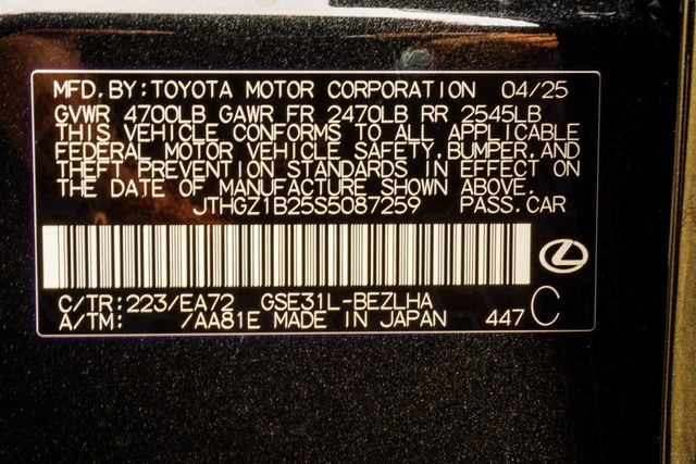 2025 Lexus IS IS 350 F SPORT RWD - 23054307 - 41