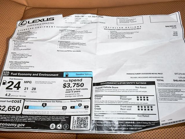 2025 Lexus NX 350 Premium - 23035224 - 55