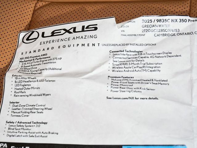 2025 Lexus NX 350 Premium - 23035224 - 56