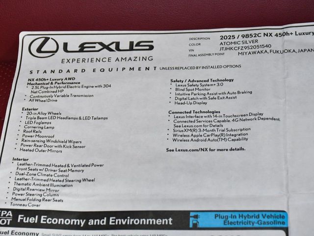 2025 Lexus NX 450h Luxury - 23006532 - 69