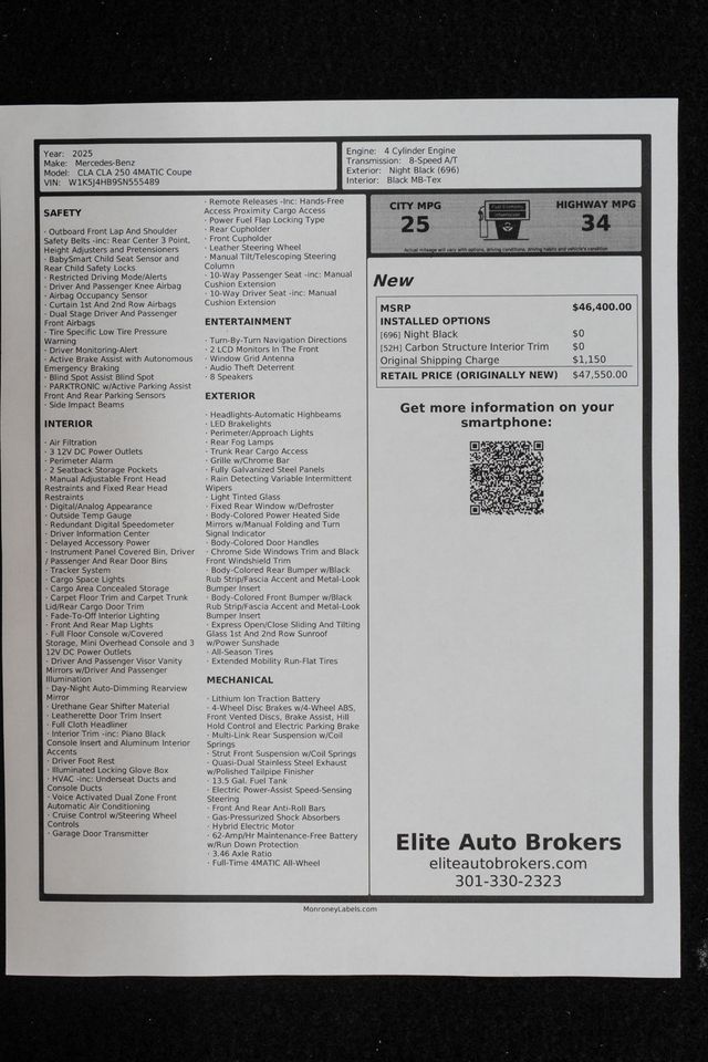 2025 Mercedes-Benz CLA CLA 250 4MATIC Coupe - 23045072 - 42