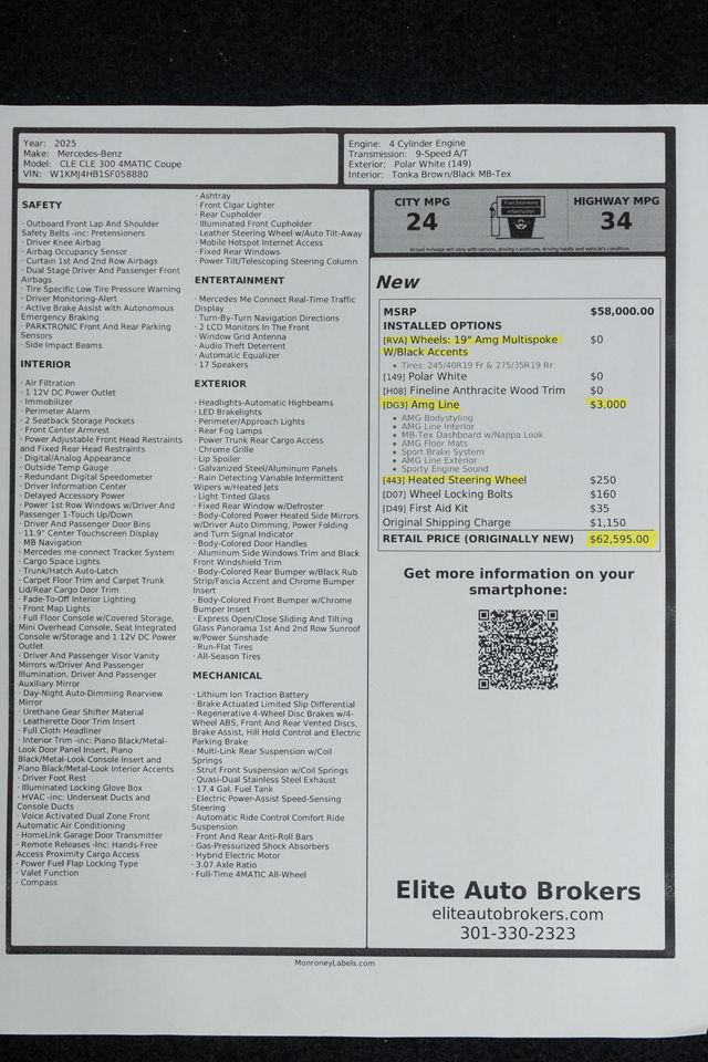 2025 Mercedes-Benz CLE CLE 300 4MATIC Coupe - 22943254 - 49
