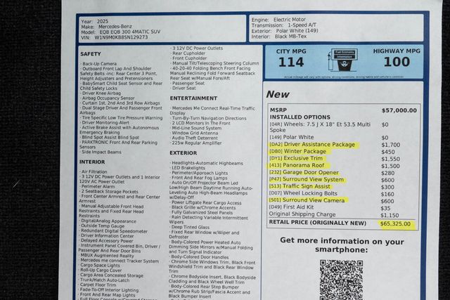2025 Mercedes-Benz EQB EQB 300 4MATIC SUV - 23029927 - 48