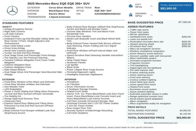 2025 Mercedes-Benz EQE EQE 350+ SUV - 23072506 - 41