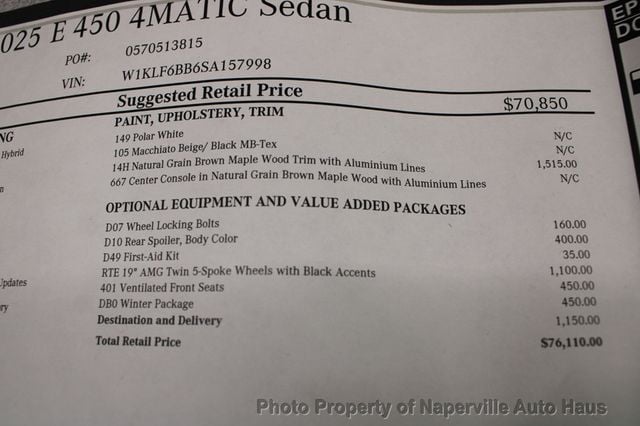 2025 Mercedes-Benz E-Class E 450 4MATIC Sedan - 22971445 - 62