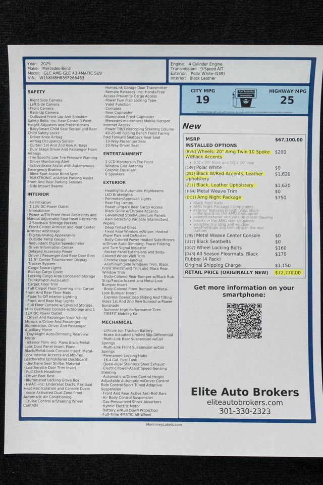 2025 Mercedes-Benz GLC AMG GLC 43 4MATIC SUV - 22958212 - 57