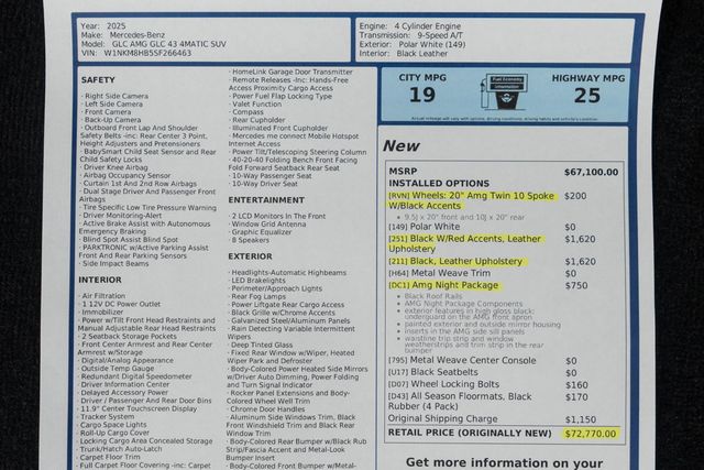 2025 Mercedes-Benz GLC AMG GLC 43 4MATIC SUV - 22958212 - 58