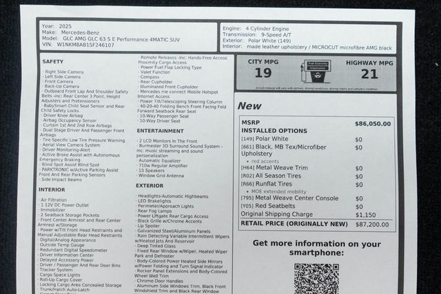 2025 Mercedes-Benz GLC AMG GLC 63 S E Performance 4MATIC SUV - 23079115 - 59