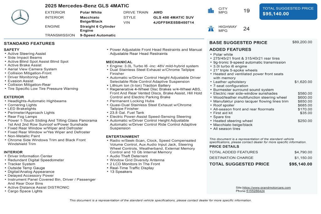 Mercedes-Benz GLS GLS 450 photo 3
