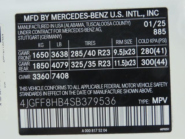 2025 Mercedes-Benz GLS Maybach GLS 600 4MATIC SUV - 22950821 - 35